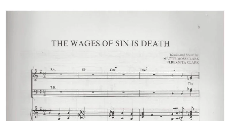 The Wages of Sin Is Death