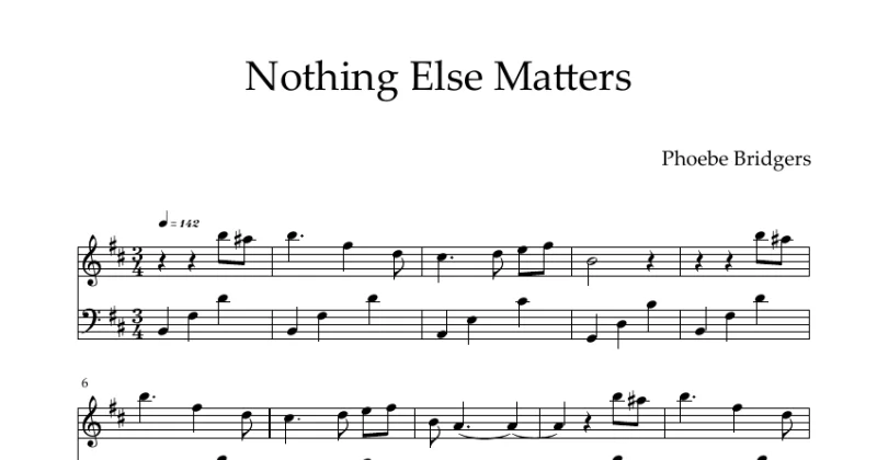 Nothing Else Matters