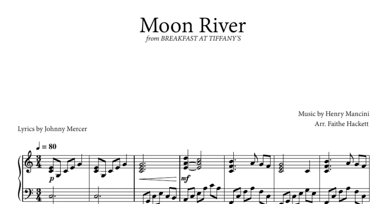 Moon River - Breakfast at Tiffany's