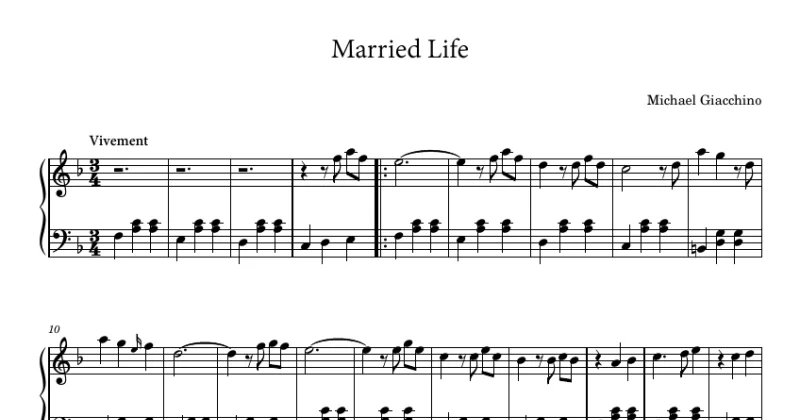 Married Life (Theme from UP) - Michael Giacchino