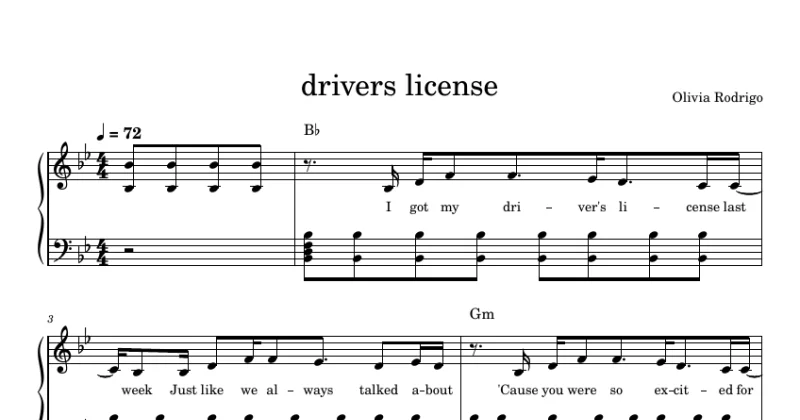 Drivers License - Olivia Rodrigo