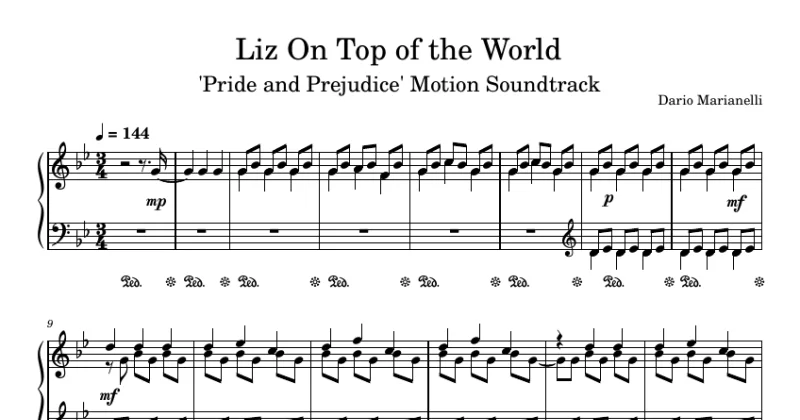 Liz On Top of the World (Pride and Prejudice)