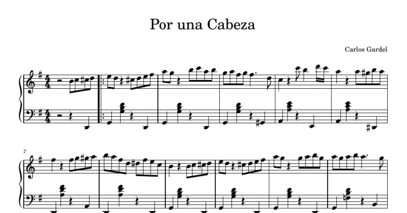 Por una Cabeza - Carlos Gardel