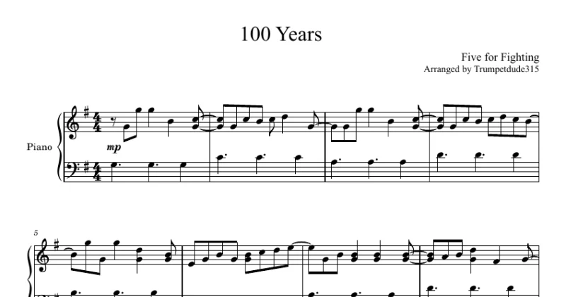 100 Years - Five for Fighting