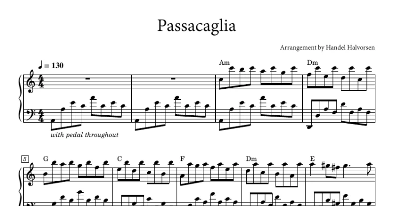 Passacaglia - Johan Halvorsen