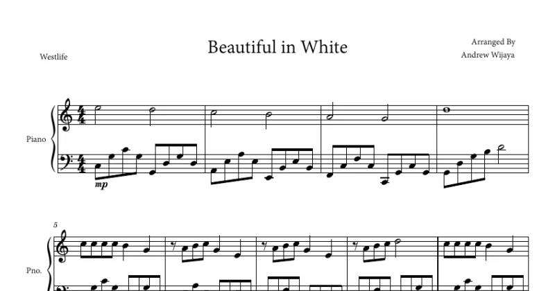 Westlife - Beautiful in White