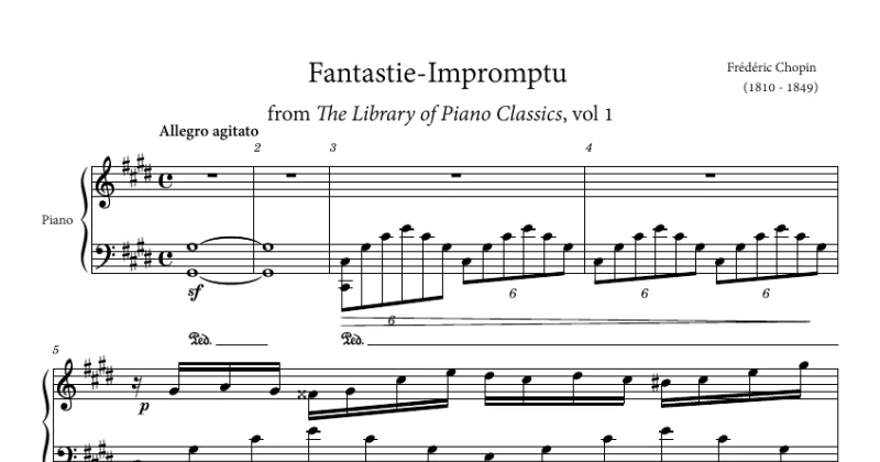 Fantaisie impromptu, Op.66 - Frédéric Chopin