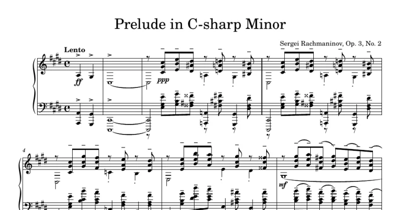 Prelude in C-sharp Minor, Opus 3 No. 2 – Sergei Rachmaninoff