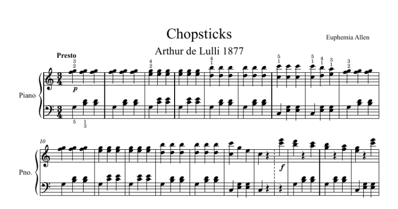 Chopsticks - Euphemia Allen