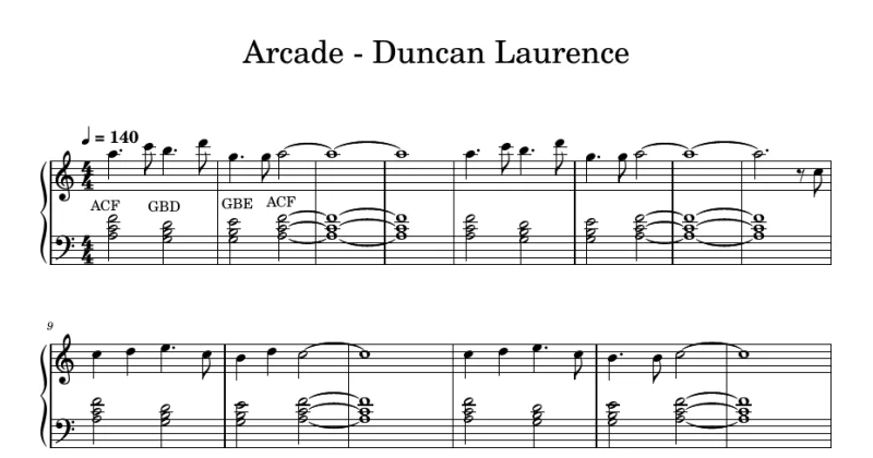 Arcade - Duncan Laurence (Eurovision 2019)