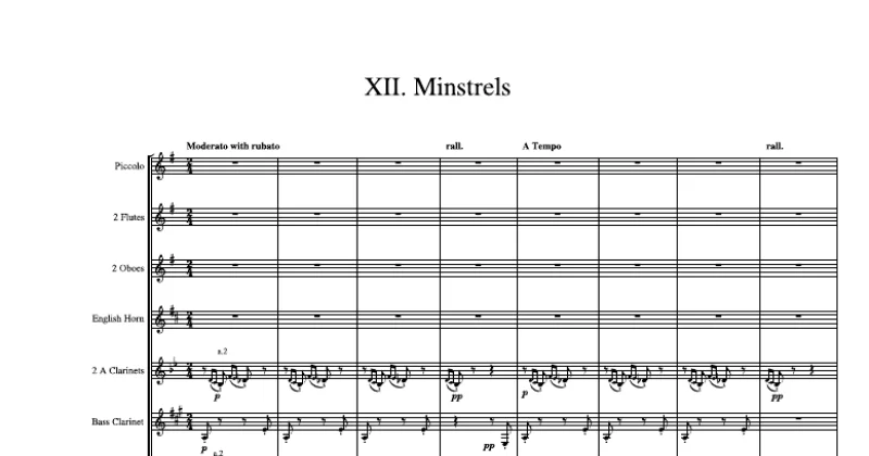 Preludes, Book I, XII "Mistrels"
