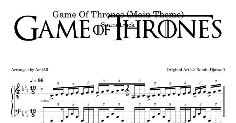 Game Of Thrones - Main Theme