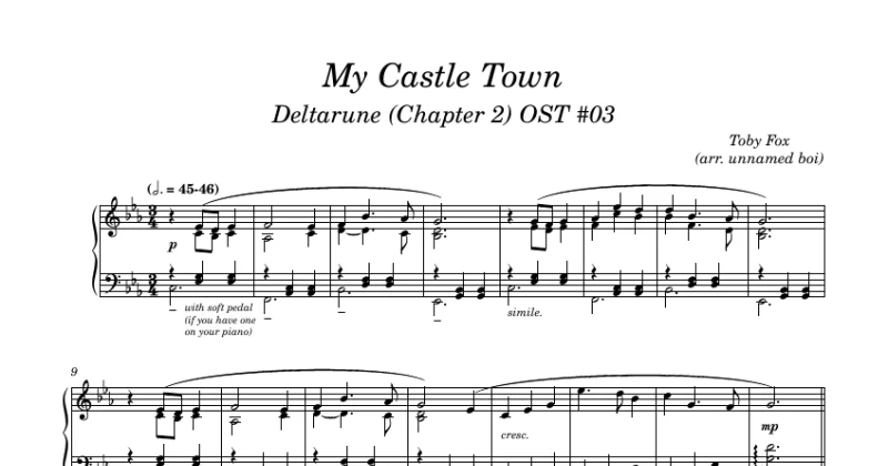 Deltarune (Chapter 2) OST - Toby Fox - My Castle Town