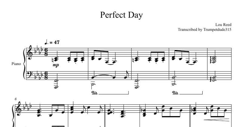 Perfect Day - Lou Reed