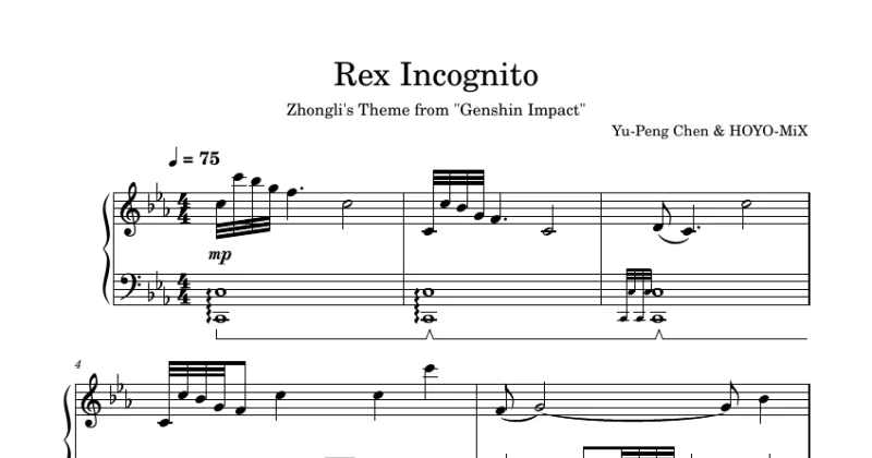 Rex Incognito (Zhongli's Theme from Genshin Impact)