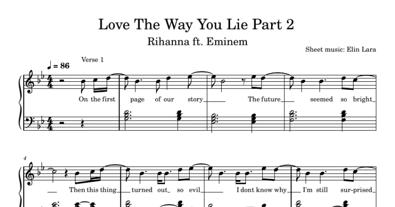 Love The Way You Lie Part 2 - Rihanna & Eminem