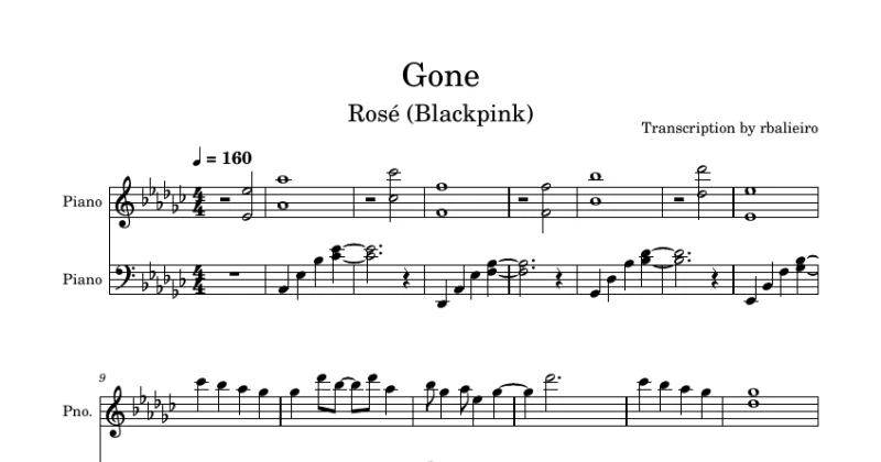Gone - Rosé (Blackpink)
