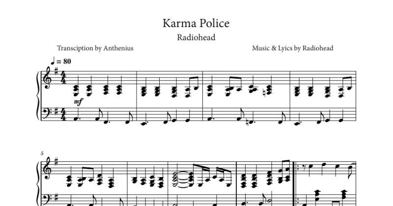 Karma Police - Radiohead