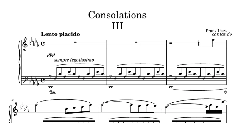 Consolation No. 3 in D Flat Major, S 172 - Franz Liszt