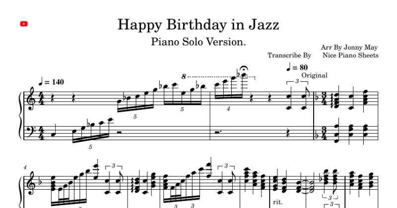 Happy Birthday - Jazz