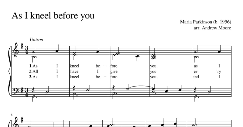 As I Kneel Before You