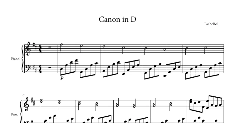 Canon in D - Pachelbel