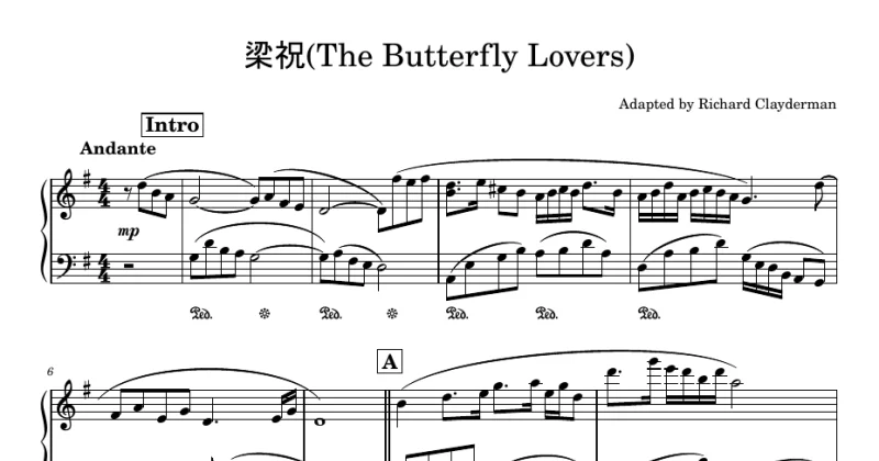 The Butterfly Lovers - Richard Clayderman