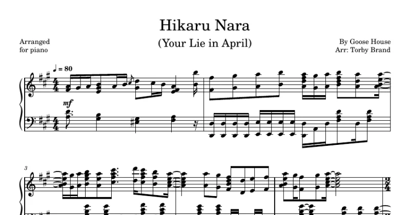 Hikaru Nara (Your Lie in April)
