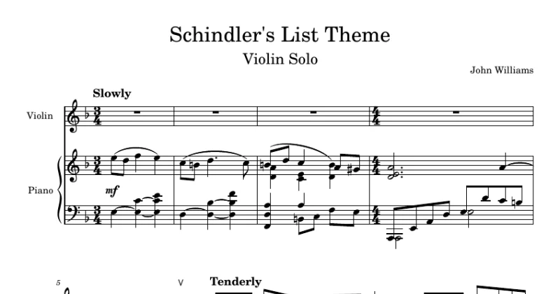 Schindler's List Theme - John Williams