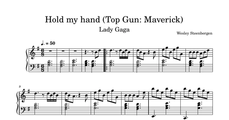 Hold my hand - Lady Gaga