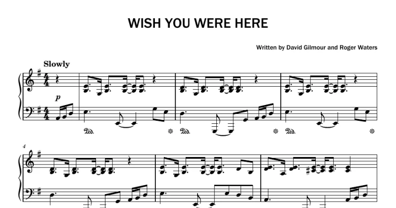 Wish You Were Here - Pink Floyd