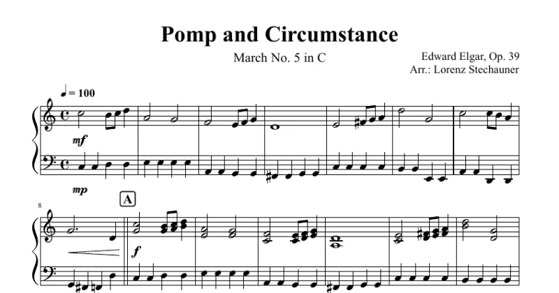 Pomp And Circumstance March No.1, Op.39 No.1