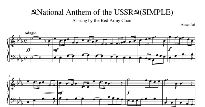 Soviet Union National Anthem
