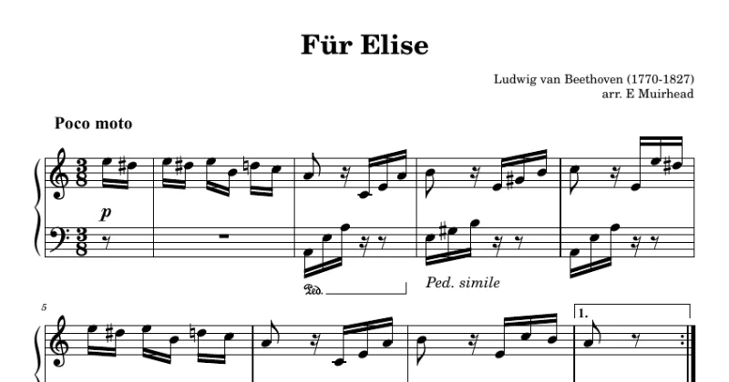 Für Elise - Ludwig Van Beethoven