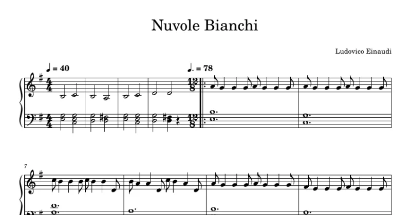 Nuvole Bianche - Ludovico Einaudi