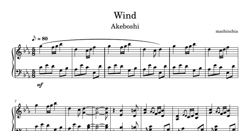 Wind (Akeboshi) - Naruto ED.01