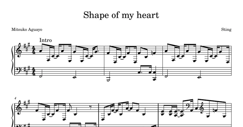 Sting - Shape of my heart