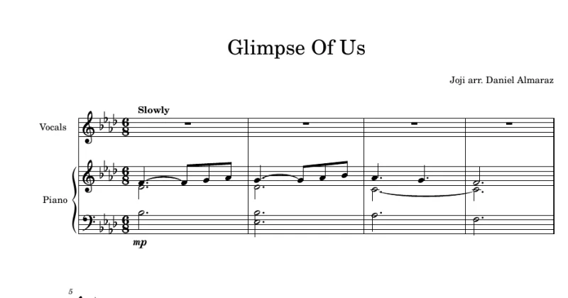 Glimpse Of Us - Joji