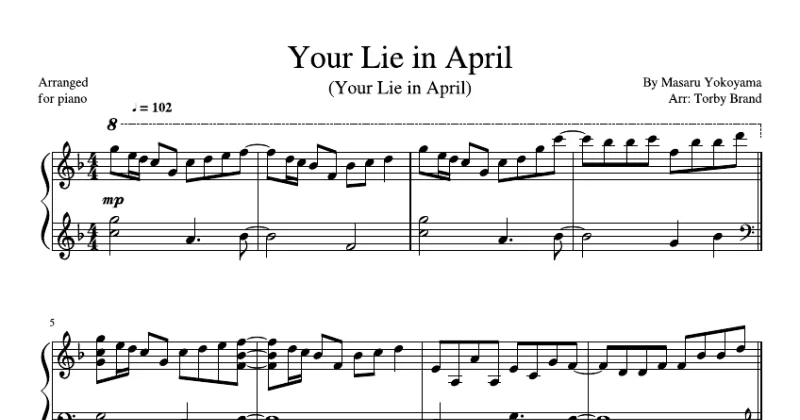 Your Lie In April (Main Theme)