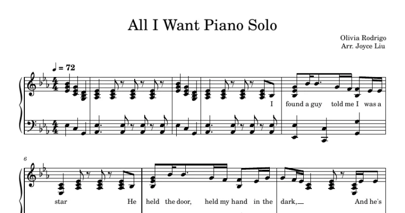 Olivia Rodrigo - All I Want Solo