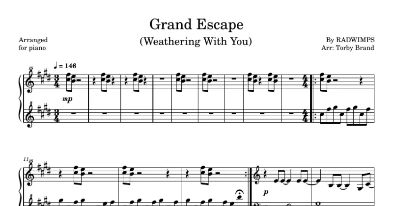 Grand Escape - Weathering With You (Tenki no Ko) グランドエスケープ