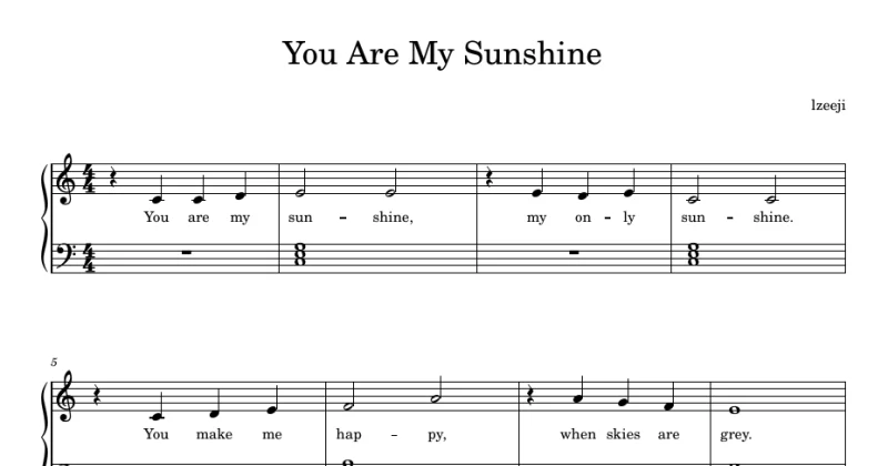 You Are My Sunshine