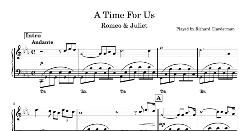 A Time For Us - Romeo And Juliet - Richard Clayderman