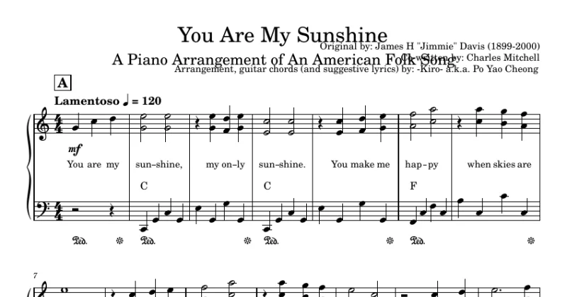 You Are My Sunshine