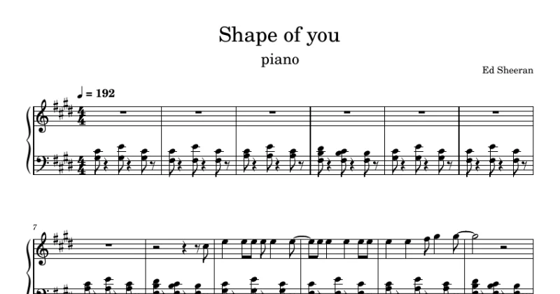 Shape Of You - Ed Sheeran