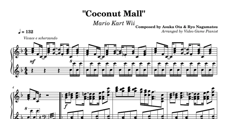 Coconut Mall  - Mario Kart Wii