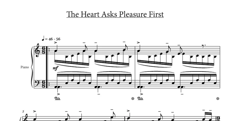 The Heart Asks Pleasure First - Michael Nyman