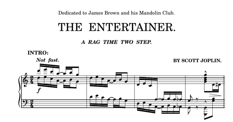 The Entertainer (1902 Ragtime) - Scott Joplin