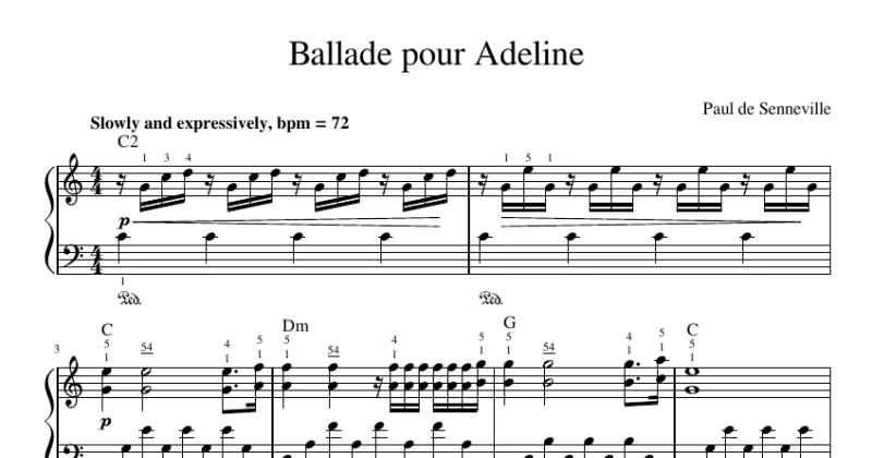 Ballade pour Adeline - Senneville