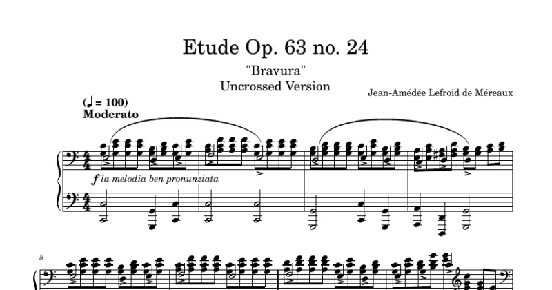 Etude Op. 63 no. 24 (Uncrossed)